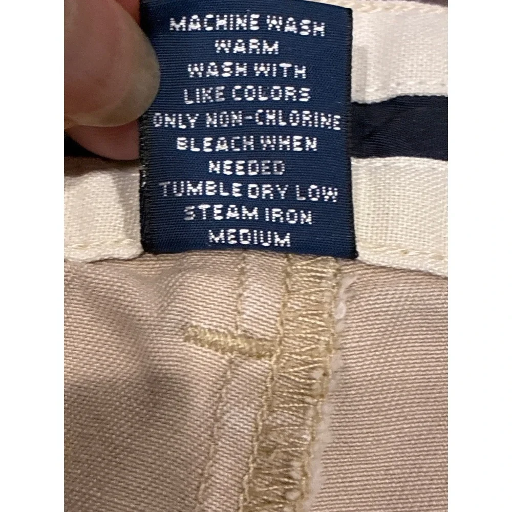 Polo Ralph Lauren Chino Pants Men 40x32 Khaki Pleated Front 100% Cotton